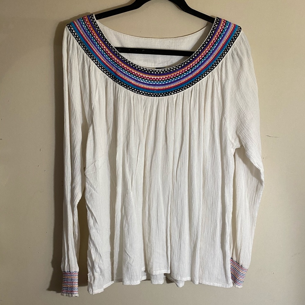Western off the shoulder long sleeve